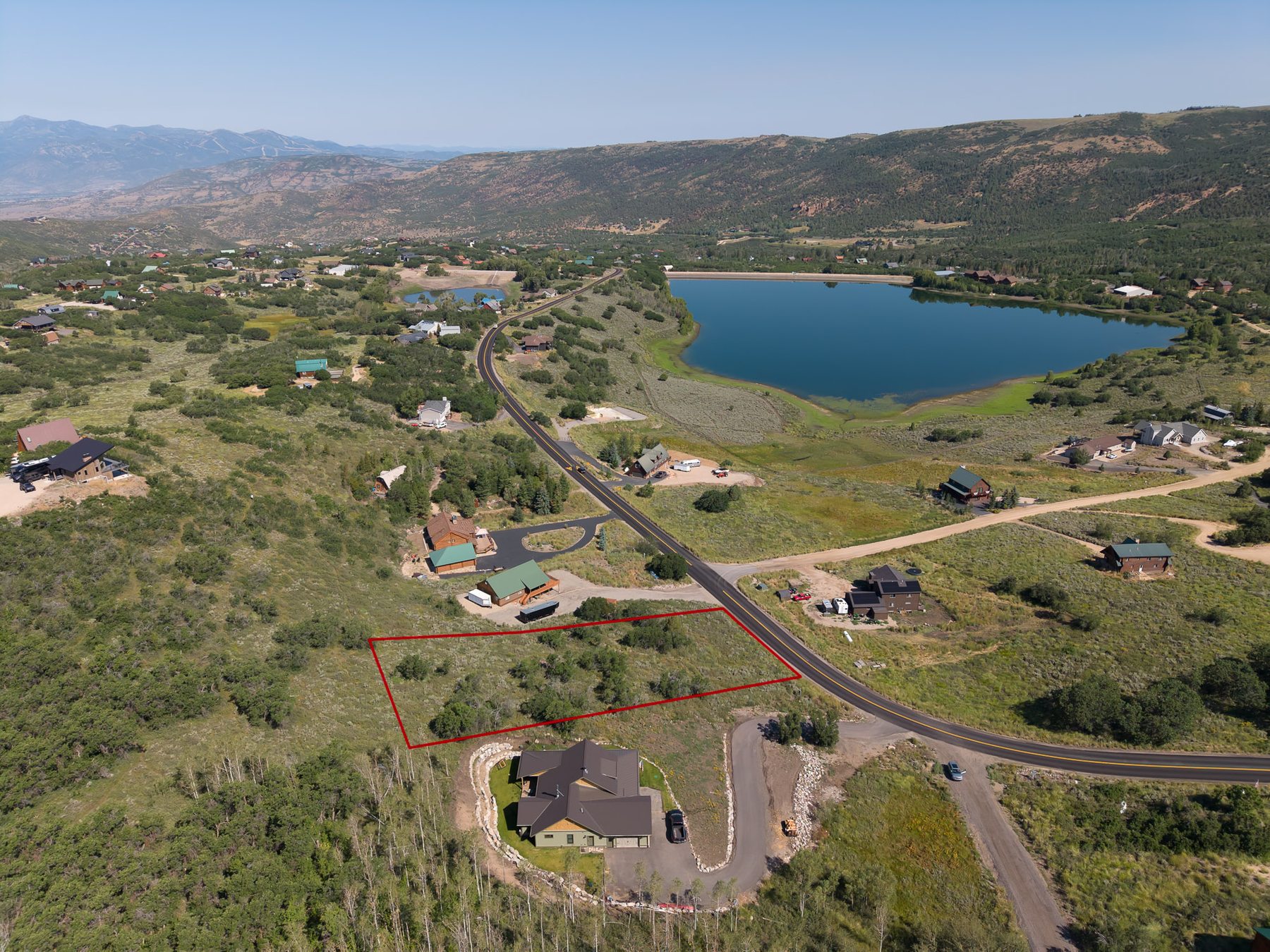 10220 E Lake Pines Dr in Timberlakes Heber City Utah — 1 acre mountain lot with Witts Lake and mountain views in Lake Creek Canyon